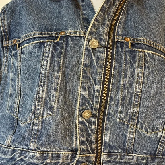 Moussy Vintage Blue Denim Jean Jacket - Picture 5 of 14
